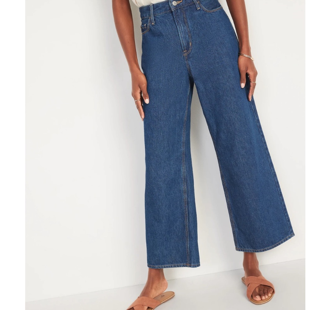 Extra High-Waisted Wide-Leg Jeans - Old Navy (6)